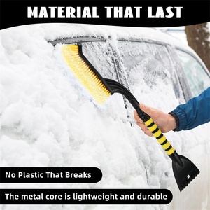 Pelle d'hiver détachable pour voiture avec poignée en mousse EVA Brosse de nettoyage automobile Grattoir à <span class=keywords><strong>glace</strong></span> pour <span class=keywords><strong>pare</strong></span>-<span class=keywords><strong>brise</strong></span> automobile - Product Image 3