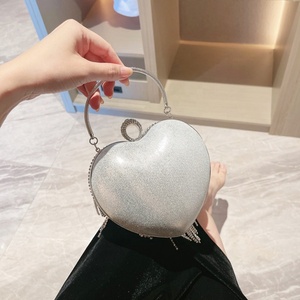 Bolsa de ombro feminina com diamante de borla, para noite, em cristal, para casamento - Product Image 4