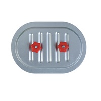 Porte d'accès plate en acier galvanisé durable à haute étanchéité pour l'inspection des conduits de ventilation
