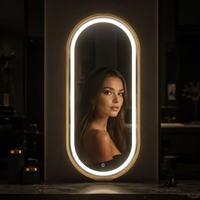 Sillón de Peluquería Moderno de Gran Venta, Set de Muebles de Barbero de Metal y Cristal con Espejo LED, Carrito y Cama de Lavado para Salón de Belleza
