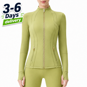 USA Warehouse Women's Long Sleeve Yoga <b>Tops</b> Nylon Spandex Quick Dry Fitness Shirt - Product Image 4