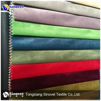Kain Beludru Holland Oranye Solid Anti Air untuk Sofa, Desain Multi-warna Kustom untuk Furnitur Hometextile