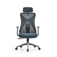 Chaise de bureau en maille JOHOOFURNITURE avec support lombaire, gris, fabriquée en Chine, chaise de bureau pour le personnel, haute qualité