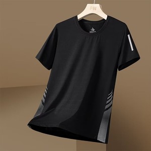 T-<span class=keywords><strong>shirt</strong></span> de sport <span class=keywords><strong>vintage</strong></span> pour hommes en gros respirant col rond style loisirs haut tissé à manches courtes pour jeunes et adultes - Product Image 6