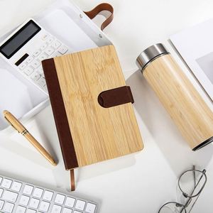 Graduation Gifts Premium Customized <b>Bamboo</b> Stationery Set with Personalized Logo Includes <b>Bamboo</b> Pen Eco Cup A5 Notebook - Product Image 4