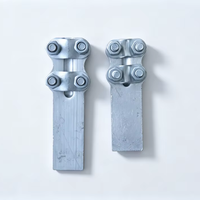 Pince à quatre boulons à rainures parallèles en aluminium YX pour connexion de câbles électriques, pince PG