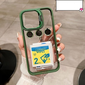 <span class=keywords><strong>Cover</strong></span> trasparente per <span class=keywords><strong>iPhone</strong></span> 17 16 15 14 <span class=keywords><strong>13</strong></span> 12 Pro Max pieghevole in metallo porta obiettivo in vetro custodia per telefono - Product Image 3