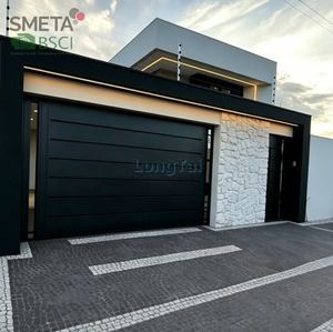 Porte de <span class=keywords><strong>garage</strong></span> plate en aluminium Andexin, matériau de qualité supérieure, texture excellente, résistante au vent, imperméable, économie d'énergie, garages de villas - Product Image 6