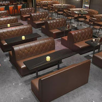 Ensemble de bar contemporain en cuir avec table de bar et chaise pour bar à domicile et salle à manger d'hôtel