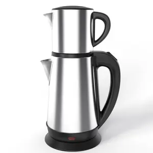 厨房电器1.8 L + 0.8L汽车茶壶电动茶壶不锈钢电茶壶2合1