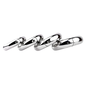 Anillos Metálicos para Pene FRRK, Arnés Curvo para Pene, Cinturón de Castidad Masculino, Dispositivo para Retrasar la Eyaculación, Juguetes Sexuales de Acero para Hombres Adultos - Product Image 2