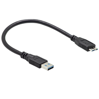 Cable Adaptador USB 3.0 Tipo A Macho a Micro-B Macho con Conductor de Cobre Puro para Escáner e Impresora 0.3m/0.5m/1m/3m/5m
