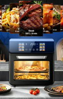 Four à friture sans huile intelligent 1500W, norme brésilienne (certifié INMETRO / menu tactile / plaque antiadhésive)