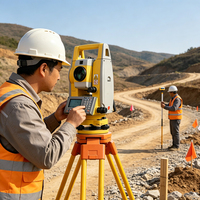 Promotion : Station totale South N6, haute précision 2'', instrument de topographie R1000, compensation bi-axiale, équipement de mesure, prix abordable