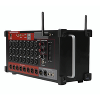 Mezclador Digital Profesional AFS24 de 24 Canales para Montaje en Rack, Caja de Audio Blanca con Control Remoto Inalámbrico Wi-Fi y BT, Control por Tablet