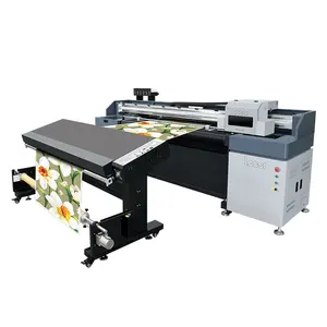 1.85m uv led light printer Factory price uv hybrid printer Multifunctional digital inkjet printer