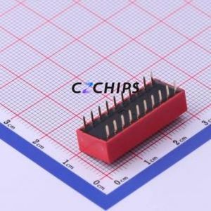 NDS-10V DIP Switch Through hole Component (THT) Switch ( Number of Switch Sections: 10 )( Lead Spacing: 2.54mm ) - Product Image 2