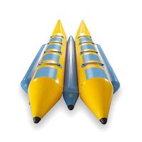 Zhenmei remorquable 0.9mm PVC gonflable bateau banane jouets d'eau