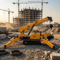 Mini-grue araignée compacte 5T à flèche télescopique pour la construction européenne
