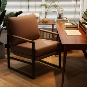 Canapé <span class=keywords><strong>Chesterfield</strong></span> moderne en <span class=keywords><strong>cuir</strong></span> PU et cadre métallique, une place, confortable, durable, facile à assembler - Product Image 4