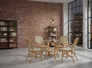 Ensemble de salle à manger compact et élégant en rotin/osier style bistro jamaïcain pour un intérieur confortable et des espaces hôteliers, provenant d'Indonésie - Product Image 3