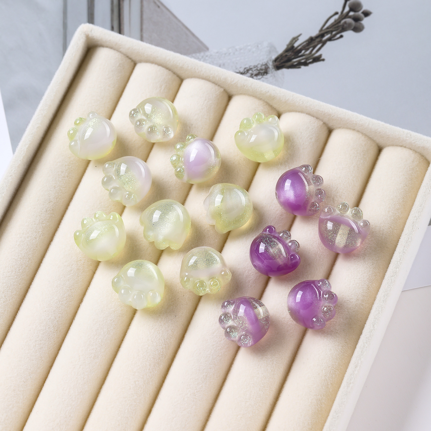 Le jaune devient violet