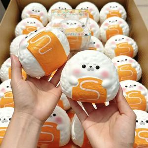 Hachimi Realistic Cantonese Lava Bun Squishy Toy, Super Moist & Soft <b>Squeeze</b> Fidget Toy for Stress Relief - Product Image 4