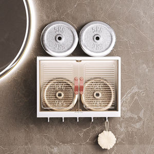 Caja de Almacenamiento de Productos para el Cuidado de la Piel, Montada en la Pared, Rectangular, con Cubierta Antipolvo, Organizador de Cosméticos, Gabinete de Almacenamiento para Baño y Dormitorio - Product Image 5
