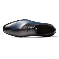 Chaussures de mariage haut de gamme faites à la main en cuir véritable respirant à lacets et à bout pointu pour affaires formelles