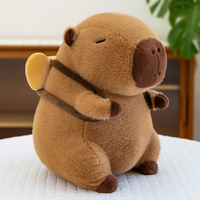 Vente chaude Personnalisé Cadeaux Pour Enfants Figurines D'animaux Réalistes Doux Coussins Capibara Ours En Peluche Jouets PP Coton Eau