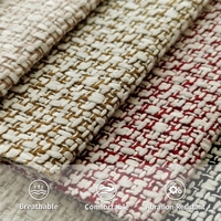 Tissu Jacquard de Luxe en Coton Teint Fil à Fil, Écologique et Respirant, pour Ameublement, Canapé et Literie