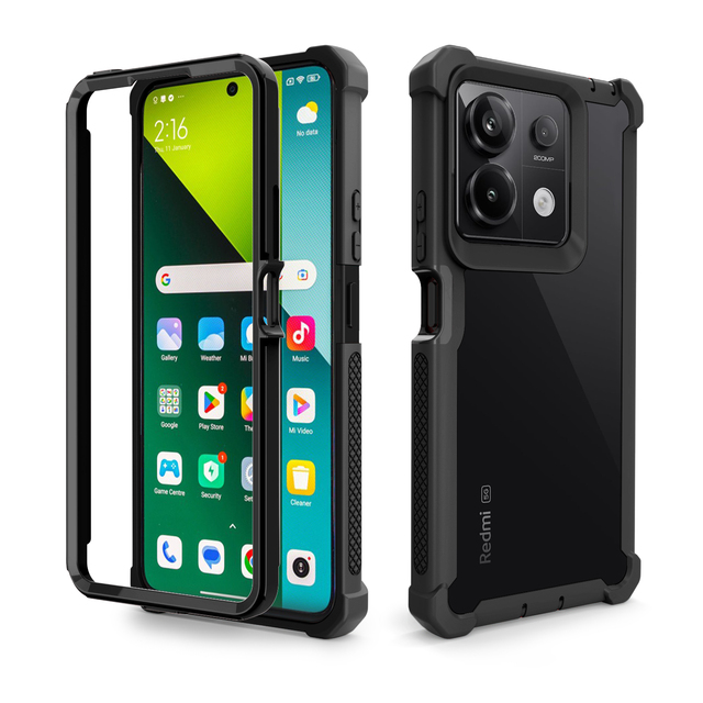 Hot Selling 360 Case 2 in 1 Hybrid Armor PC + TPU Mobile Phone case for Xiaomi 14 Ultra Pro Transparent Cover Case