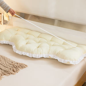 Color sólido 2023 nuevo botón de clavo mecánico pastoral cojín de cabecero de color sólido bolsa suave espalda beige <span class=keywords><strong>funda</strong></span> de <span class=keywords><strong>almohada</strong></span> - Product Image 4