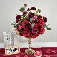 Boule de fleurs en soie blanche moderne de haute qualité, personnalisée et durable, pour la décoration d'événements, vente en gros