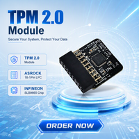 Modul Keamanan TPM 2.0 ASROCK 18-1pin LPC Interface Infineon SLB9665 Trusted Platform Module untuk PC Asrock 18pin