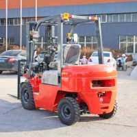Montacargas Diésel de 3 Toneladas de Alta Calidad, Montacargas Diésel de 3t con Motor ISUZU Xinchai Original, Precio de Fábrica