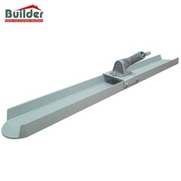 Raclette à double tranchant avec support, extrémités arrondies, 36/48/60 x 6 pouces, pour béton, construction en magnésium