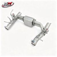 Système d'échappement Catback haute performance KM en acier inoxydable 304 pour Ferrari F8 Tributo Spider 3.9T V8 avec soupape à commande à distance et surface sablée