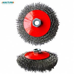 Stainless Steel <b>Wire</b> <b>Brush</b> Bevel Polishing Wheel Rust Remover <b>Brushes</b> for Angle Grinder Electric Drill Thread - Product Image 1