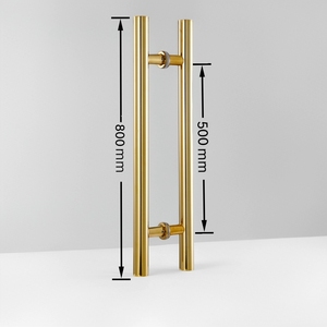 Vòi hoa sen cửa Xử lý vòng ống hình trụ loại cửa kính xử lý thép không gỉ cửa xử lý - Product Image 6