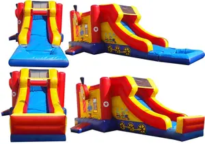 Different Lookings Wet Or Dry Slide Inflatable Combo Bouncers For Sale