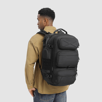 Ozuko tas punggung Laptop Pria Wanita, ransel taktis tahan lama dengan Port pengisi daya USB, tas punggung bepergian Hiking untuk pria dan wanita 9842