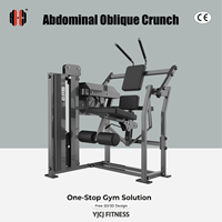 Machine de musculation professionnelle personnalisée pour abdominaux obliques, à charge sélective, certifiée CE, vente en gros