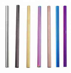 <span class=keywords><strong>Amazon</strong></span> Venta caliente de acero inoxidable recto doblado beber bebida paja para bar - Product Image 6