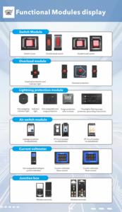 Tira de alimentación de montaje en rack de 6 entradas con interruptor PDU enchufe del Reino Unido para equipo de distribución de energía del gabinete del servidor - Product Image 5