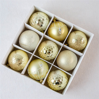 Boule de Pvc 8cm 10 pièces, décorations d'arbre de noël, ornements suspendus, pour noël, offre spéciale