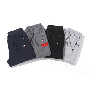 Men's Over Size Trousers Straight Sweat Sports Cotton Pants Wholesale Product Zipper Pocket Track High Quality Active Men Sweat
