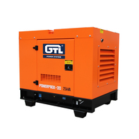 Grupo Electrógeno Diésel Silencioso Trifásico DCEC de 50 kVA, Velocidad de 1500 rpm, Frecuencia de 50 Hz, Voltaje Nominal de 400 V para Uso Comercial