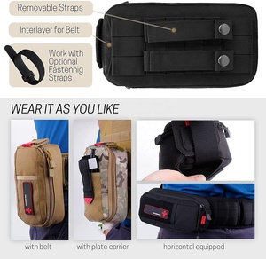 Bán buôn OEM EDC bắn vết thương ngoài trời cắm trại du lịch sống sót Viện trợ đầu tiên thiết bị khẩn cấp chấn thương extractor Survival kit - Product Image 3