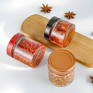 Ready Stock Round Straight Airtight Storage Container Glass <strong>Jar</strong> with Tinplate Lid <strong>for</strong> Canning Food <strong>Jam</strong> Honey Pickle Sauce Chili - Product Image 5